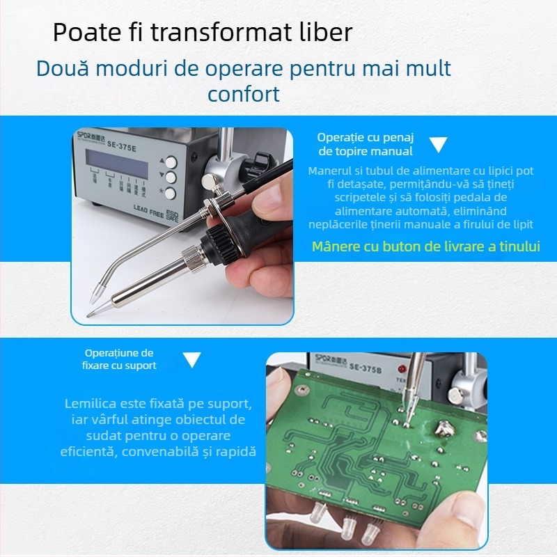 Stație de lipit cu pedală, 220V, de la Consulting, pentru reparații electronice