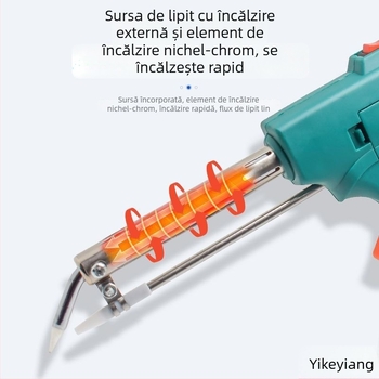 Fier de lipit electric și pistol de lipit pentru foi din tablă zincată, oțel inoxidabil și cupru – unealtă rapidă de lipire