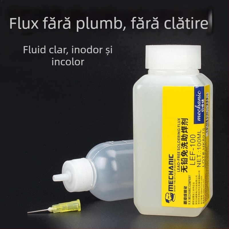 Flux de sudură pentru oțel inoxidabil, fără plumb, fără curățare, flux lichid
