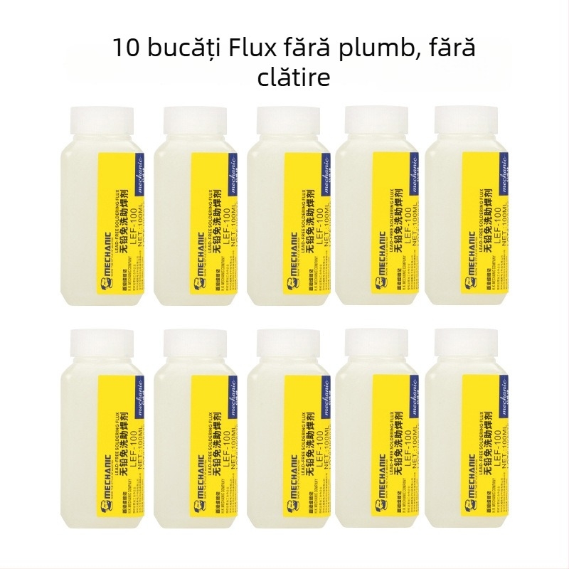 Flux de sudură pentru oțel inoxidabil, fără plumb, fără curățare, flux lichid