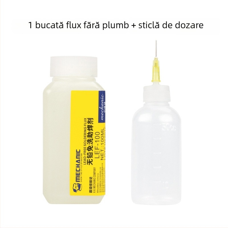 Flux de sudură pentru oțel inoxidabil, fără plumb, fără curățare, flux lichid