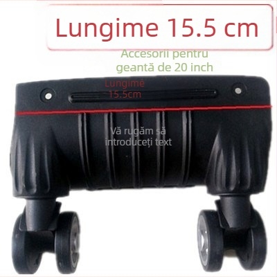 Roți pentru bagaje - construcție monobloc, amortizare șocuri, compatibile universal, material ABS
