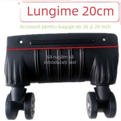 Roți pentru bagaje - construcție monobloc, amortizare șocuri, compatibile universal, material ABS