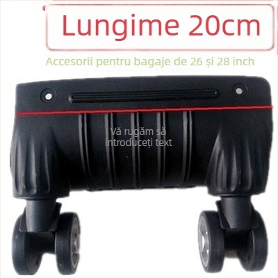 Roți pentru bagaje - construcție monobloc, amortizare șocuri, compatibile universal, material ABS