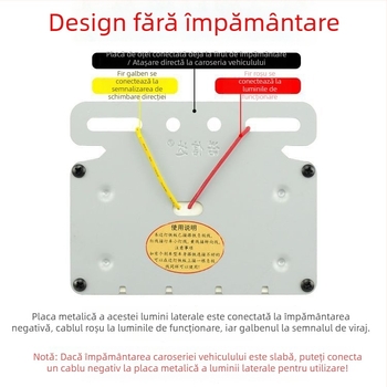 Lumină laterală LED pentru semiremorca camionului, 12/24V, IP68 impermeabil, iluminare cu două rânduri, carcasă PC, durată de viață 50.000 h