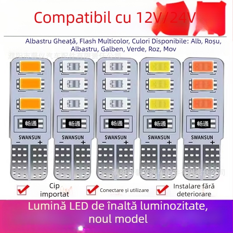 Lampa LED pentru camion 24V — semnalizare și lampă pentru număr, plug-in, carcasă din PC plastic, universal