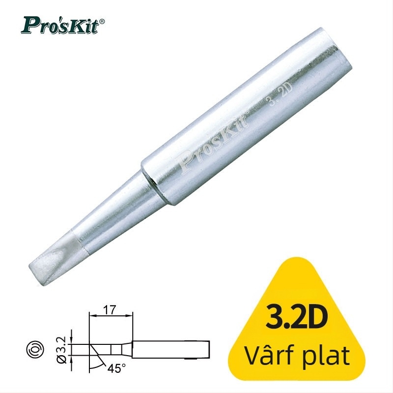 Vârf de lipit, ascuțit și în formă de copită, compatibil cu 936/938