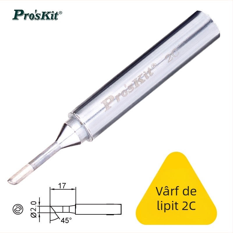Vârf de lipit, ascuțit și în formă de copită, compatibil cu 936/938