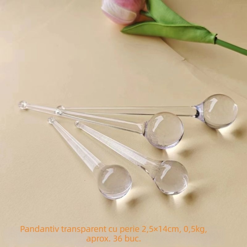 Pandantiv: fulg de zăpadă din plastic, turnare prin injecție, primăvara 2025, stil natură