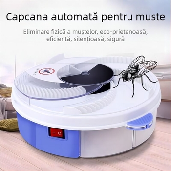 Capcana electrică pentru muște, complet automată, cu conectivitate inteligentă, acoperire până la 10 m², netoxică, fără baterie încorporată, fără captare cu lumină