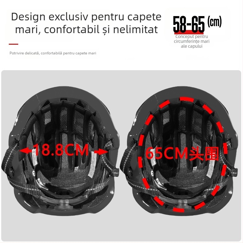 MOON cască de bicicletă cu ochelari încorporați – unisex, adulți, PC EPS, logo tipărit
