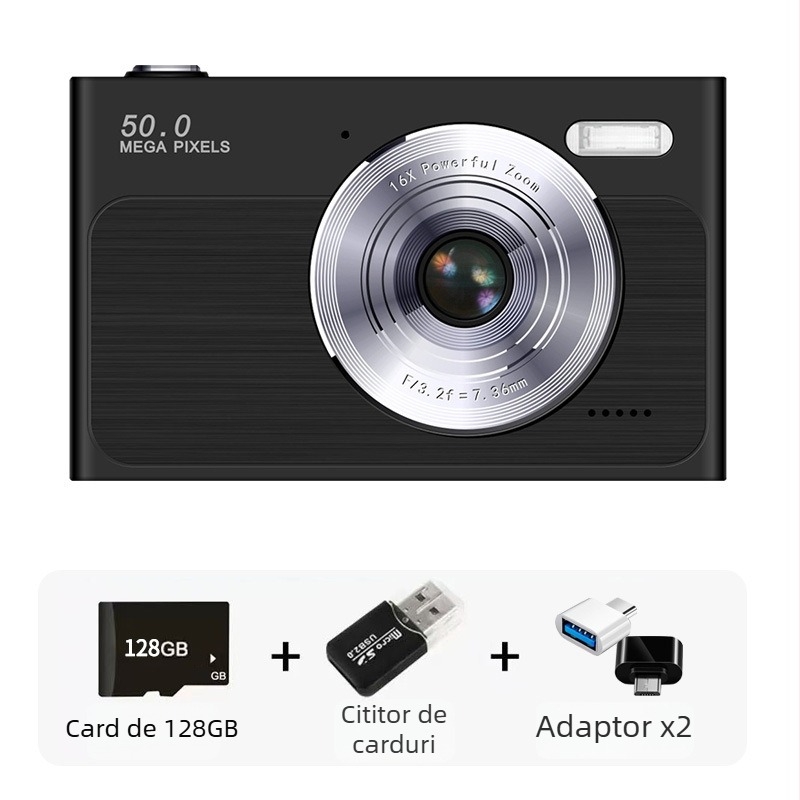 Chain Bearing C01 Cameră digitală inteligentă cu senzor CMOS, zoom optic 16x, obiectiv periscop, rezoluție 1280x1024, ecran LCD HD de 2,4 inch