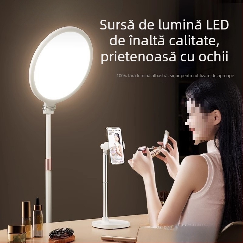 D Fill Light pentru streaming live și selfie în interior – 20W, trei temperaturi de culoare, model Easy Broadcast Moonlight Lamp