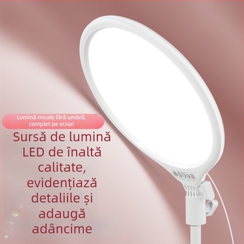 Lumină pentru streaming live pe desktop - protecție pentru ochi, lumină moale, 10-50W, 5V, 3 temperaturi de culoare, model NM-1