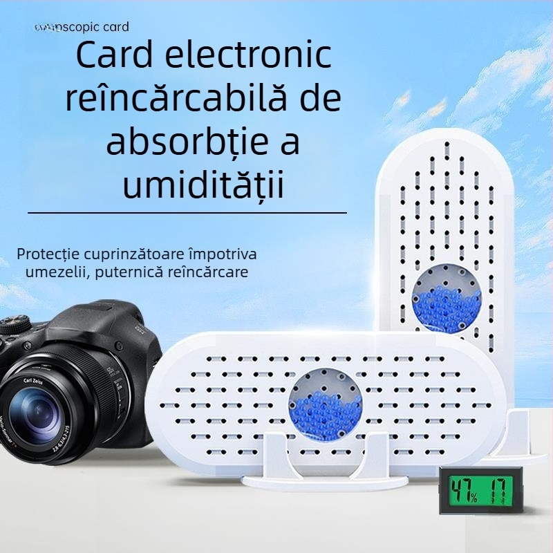 Card de absorbție a umidității pentru obiective DSLR și echipament foto