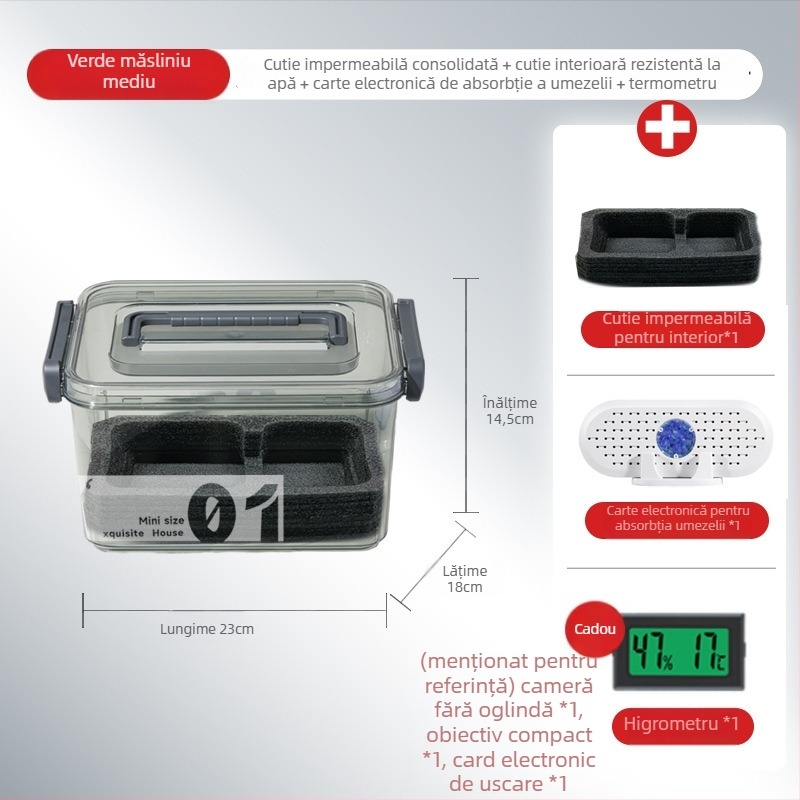 Card de absorbție a umidității pentru obiective DSLR și echipament foto