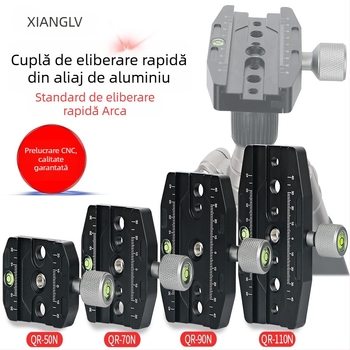 Placă DSLR pentru trepied — montaj Bayonet, aliaj de aluminiu, compatibilitate universală, utilizare în interior și exterior