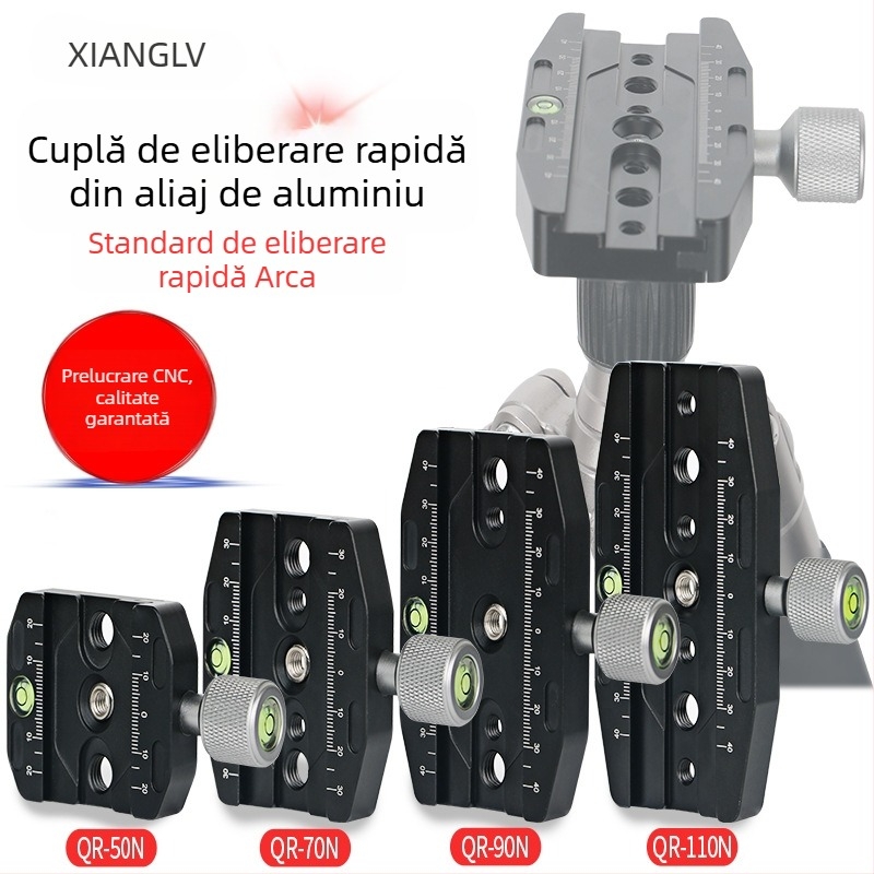 Placă DSLR pentru trepied — montaj Bayonet, aliaj de aluminiu, compatibilitate universală, utilizare în interior și exterior