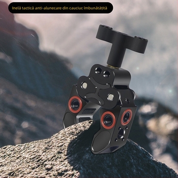 Braț magic pentru cameră cu clemă în formă de C, aliaj de aluminiu, diametrul tubului 15–40 mm, portanță 20 kg, greutate 200 g