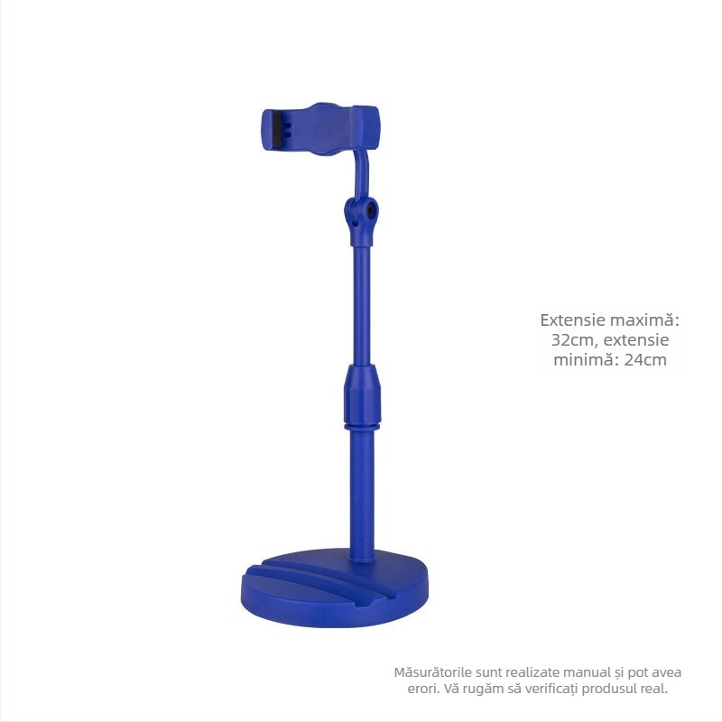 Suport pentru telefon cu mecanism de ridicare — suport de birou pentru live streaming, material plastic + ciment