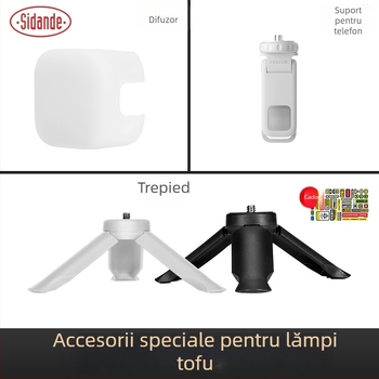 Trepied de birou cu clip pentru telefon și interfață de 1/4 inch – Brand Stand; Înălțime de compresie 23 mm; Greutate 27,8 g