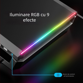 Suport monitor T1 Core Ice Zun — ABS plastic, potrivit pentru monitoare, greutate 1,72 kg