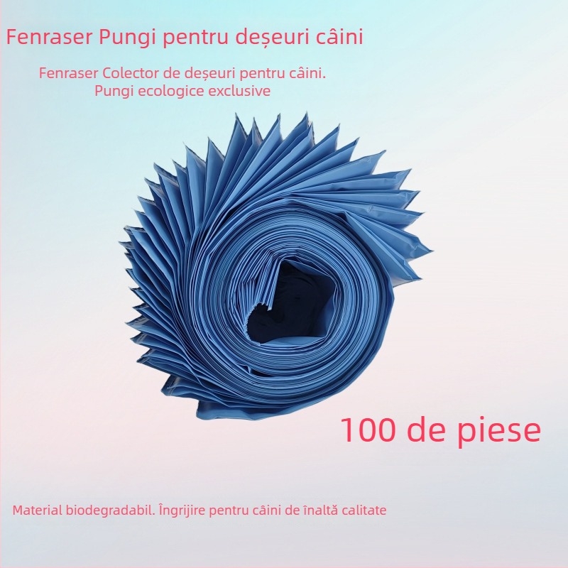 Dispozitiv pentru colectarea gunoiului de câine, pliabil, colector automat, cu pungi pentru deșeuri de animale de companie