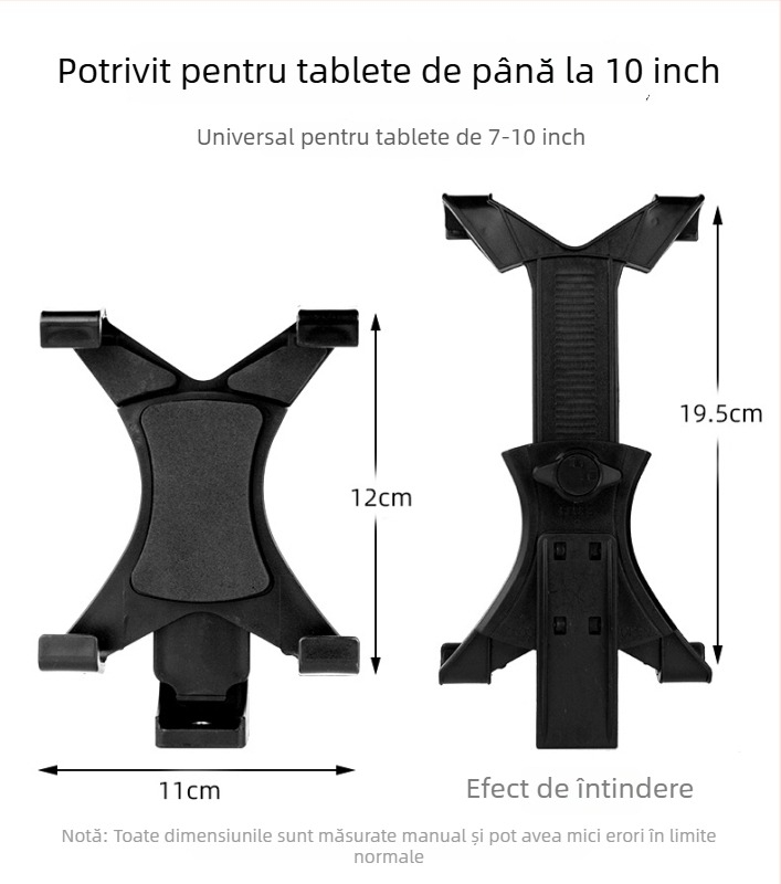 Kalio Clip pentru tabletă - Suport universal pliabil pentru tabletă și telefon, Compatibil cu iPad/iPhone, 0,12 kg