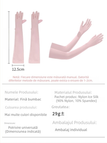 Manșete pentru exterior cu protecție UV, anti-derapare la nivelul palmei, design monobloc, deget întreg, material nylon