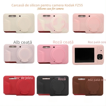 Carcasă de protecție din silicon pentru Kodak FZ55 – husă moale pentru cameră digitală CCD portabilă (Silicon, Husă moale, Compatibil Kodak FZ55, CCD portabil)