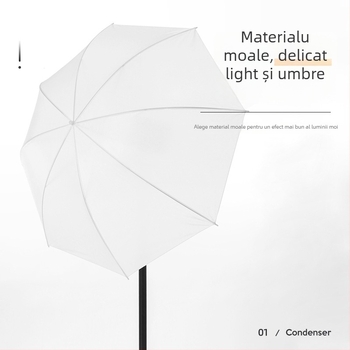 Umbrelă fotografică reflexivă pentru iluminare, design parabolic, marca Miaotu, model Reflective umbrella, sarcină maximă 2–5 kg, greutate 0,5 kg