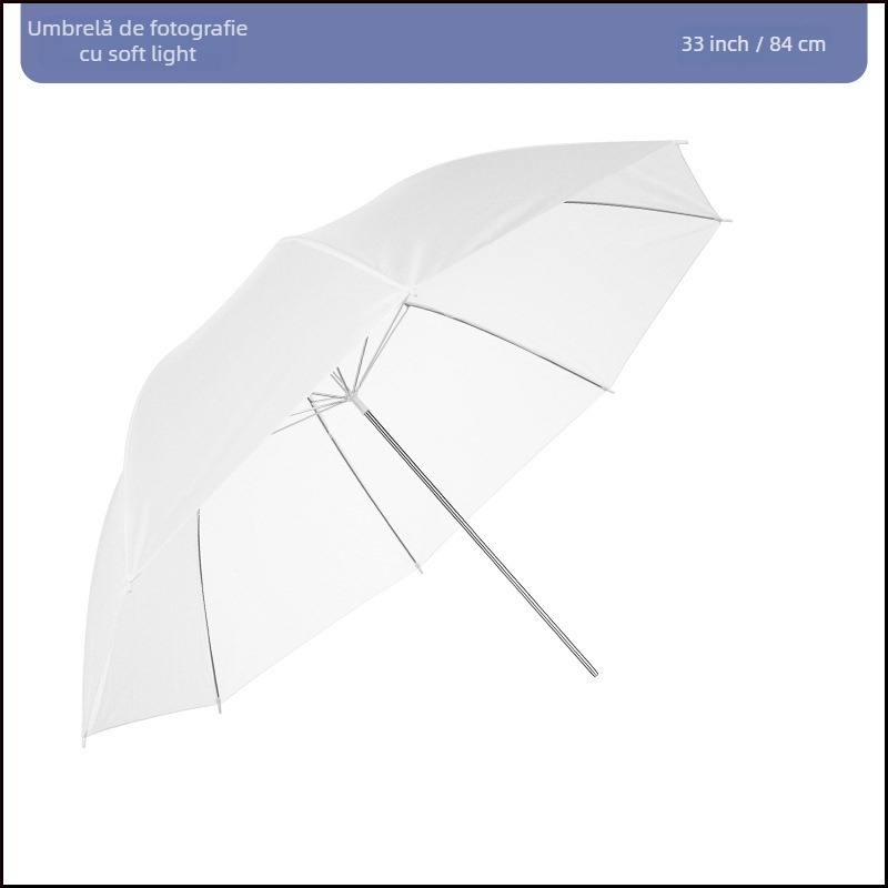 Umbrelă fotografică reflexivă pentru iluminare, design parabolic, marca Miaotu, model Reflective umbrella, sarcină maximă 2–5 kg, greutate 0,5 kg