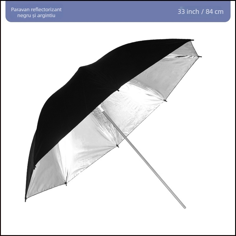 Umbrelă fotografică reflexivă pentru iluminare, design parabolic, marca Miaotu, model Reflective umbrella, sarcină maximă 2–5 kg, greutate 0,5 kg