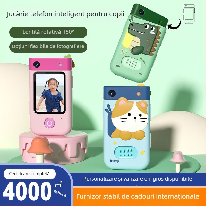 ALDOLMI I9 Cameră Inteligentă pentru Copii - Ecran LCD 2,8'', Video 720P, TF Card Storage, Baterie 1000mAh