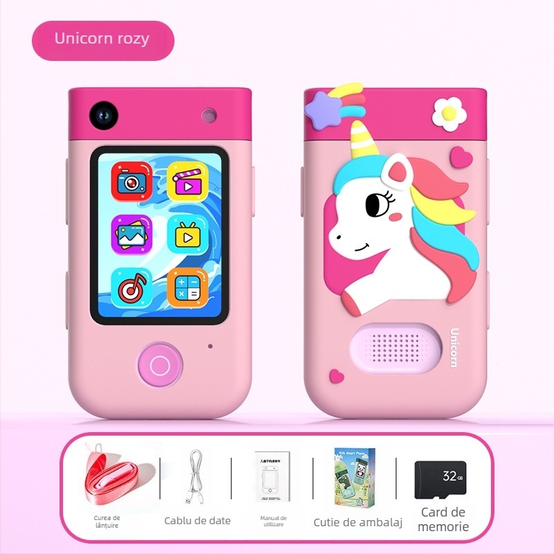 ALDOLMI I9 Cameră Inteligentă pentru Copii - Ecran LCD 2,8'', Video 720P, TF Card Storage, Baterie 1000mAh