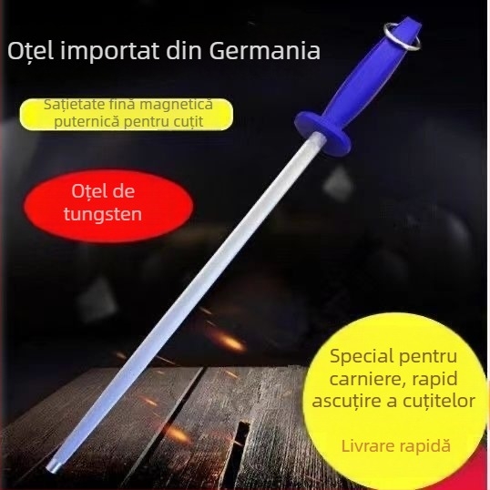 Baston de ascuțit pentru cuțite de carne și bucătărie – tungsten steel, granulație 3000 ultra-fină