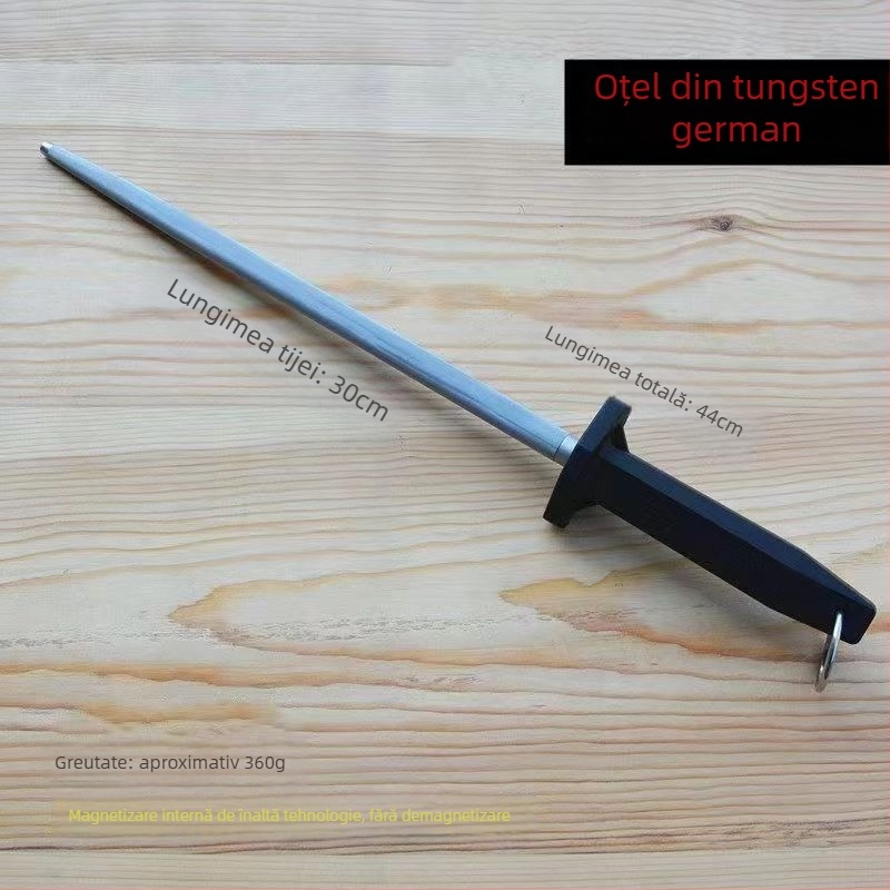 Baston de ascuțit pentru cuțite de carne și bucătărie – tungsten steel, granulație 3000 ultra-fină