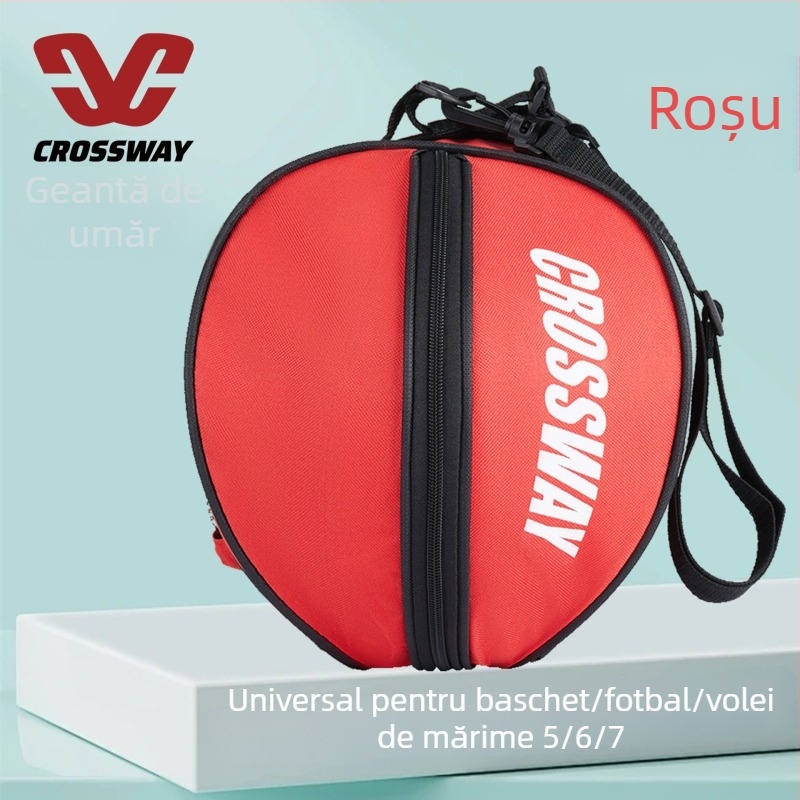 Geantă CROSSWAY de baschet din material Oxford, cu logo personalizabil, rucsac pentru antrenament în aer liber