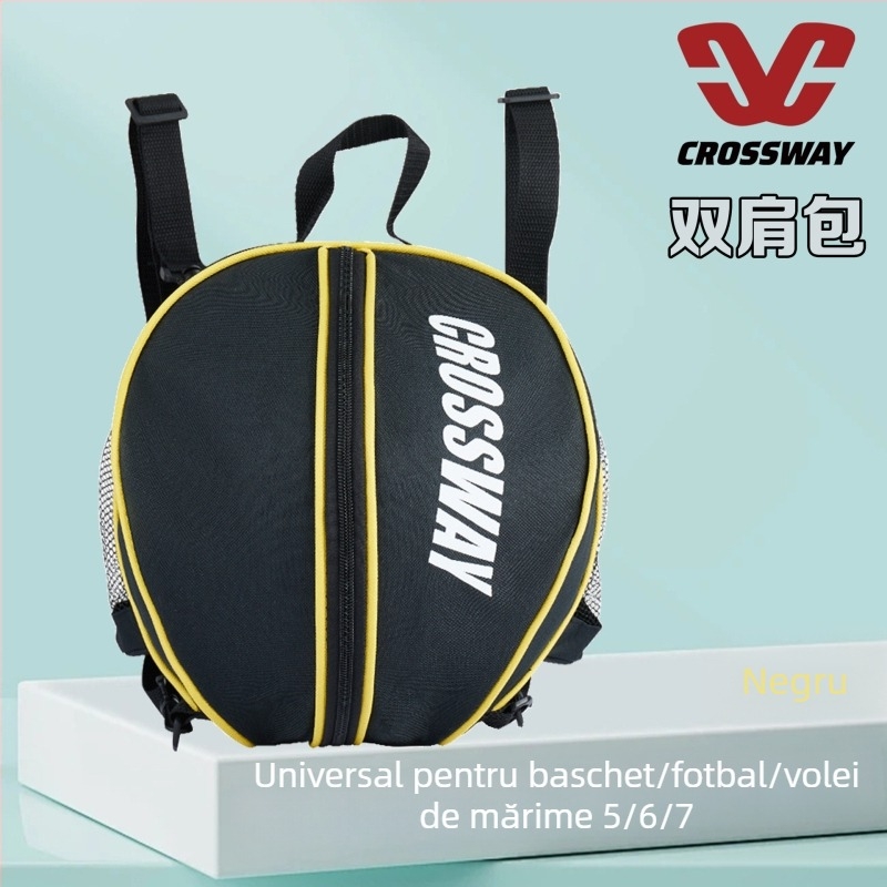Geantă CROSSWAY de baschet din material Oxford, cu logo personalizabil, rucsac pentru antrenament în aer liber