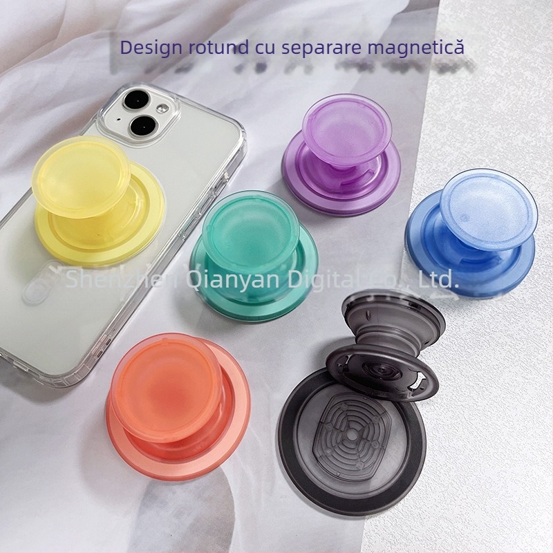 Suport magnetic split pentru telefon – snap-on, material ABS/TPU cu magneți, pentru vizionare pe desktop