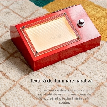 Lampă de perete cu abajur acrilic, sursă LED, corp din fier, 220V, întrerupător cu buton, stil medieval