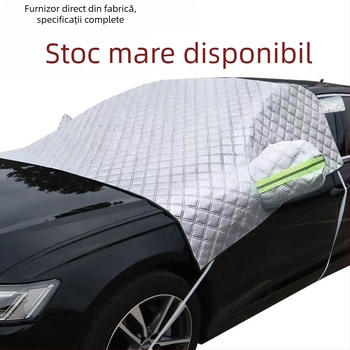 Scut zăpadă pentru parbrizul frontal al mașinii – Angry Horse, bandă argintie, montaj cu adeziv, potrivire universală, 1 kg