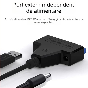 Cablu adaptor USB 3.0 către SATA II cu controller 1153 (6 Gbps) – Easy Drive Cable