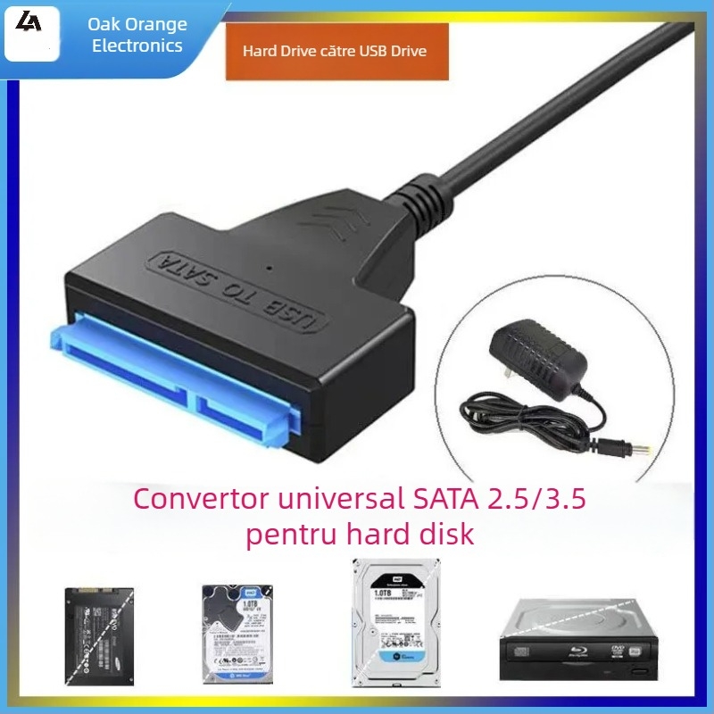 Cablu adaptor USB 3.0 către SATA II cu controller 1153 (6 Gbps) – Easy Drive Cable