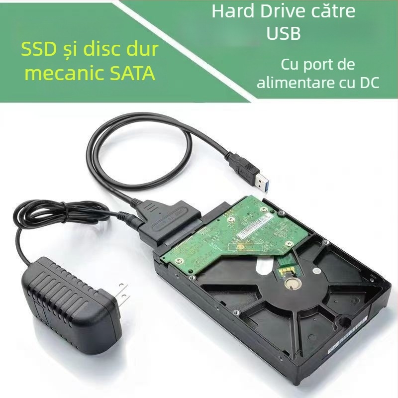 Cablu adaptor USB 3.0 către SATA II cu controller 1153 (6 Gbps) – Easy Drive Cable