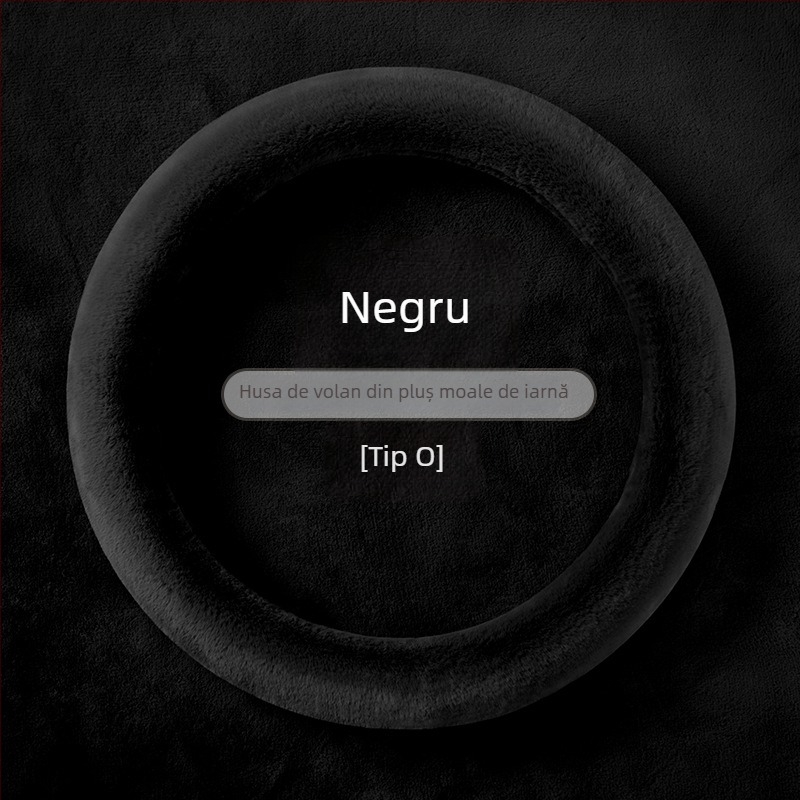 Husă volan auto, pluș sintetic de iarnă, potrivire universală, marcă Oningwan