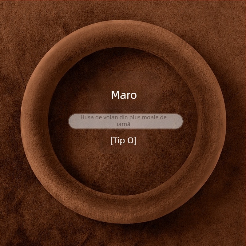 Husă volan auto, pluș sintetic de iarnă, potrivire universală, marcă Oningwan