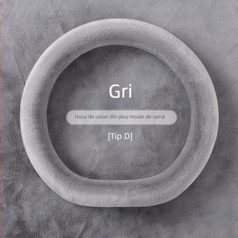 Husă volan auto, pluș sintetic de iarnă, potrivire universală, marcă Oningwan