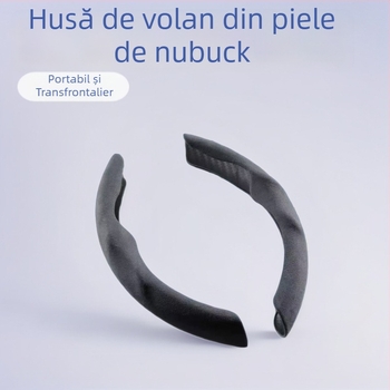 Acoperire volan din velur pentru mașină – universală pentru toate anotimpurile, anti-alunecare, absorbantă de transpirație, rezistentă la uzură, portabilă