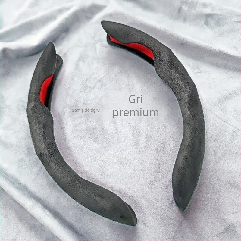 Acoperire volan din velur pentru mașină – universală pentru toate anotimpurile, anti-alunecare, absorbantă de transpirație, rezistentă la uzură, portabilă